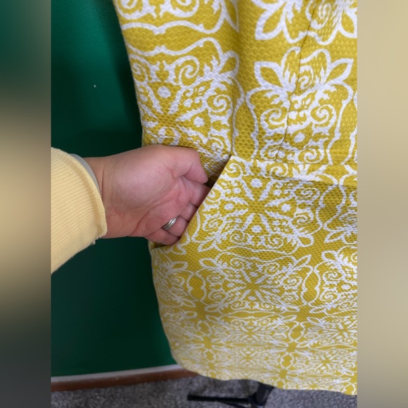 Boden NWOT Talia Sheath dress size 10R Floral Paisley Cotton Textured Career - Picture 7 of 12